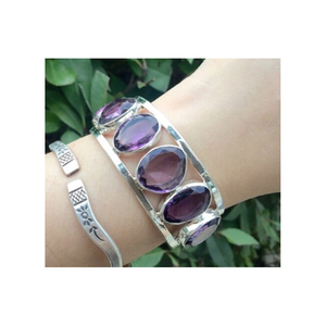 New Fashionable 925 Sterling Silver <b>Gemstone</b> <b>Bracelets</b> Wholesale - Product Image 2