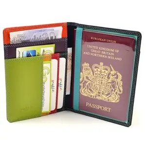 En kaliteli yeni moda PU deri kartlık seyahat pasaport tutucu