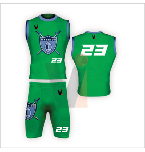 Maillots de football américain 7V7 personnalisables uniformes de sublimation de haute qualité chemises respirantes de style haut numéro de nom d'équipe - Product Image 4