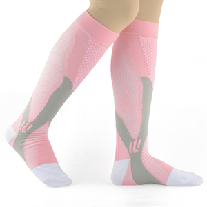 Calcetines deportivos con logotipo personalizado para culturismo, ropa deportiva de compresión transpirable de secado rápido para gimnasio de verano, tejido de invierno - Product Image 3