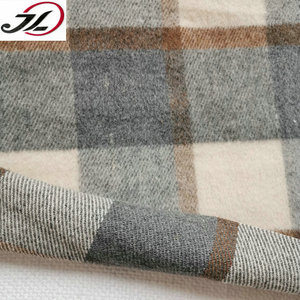 Bán Hot Tái Chế Len Chải Poly Kẻ Sọc Vải Len Cho Áo Khoác - Product Image 5