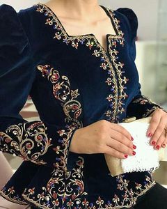 Veste en velours pour femme, vêtement de fête, décoration de véhicule, dabi de travail lourde, perles de cristal, pierre de verre, @ 2022 - Product Image 1