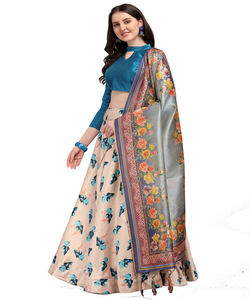 Mariage collectif coloré brodé travail manuel Lehenga Choli avec chemisier traditionnel personnalisé vêtements en gros Alphanumero - Product Image 1