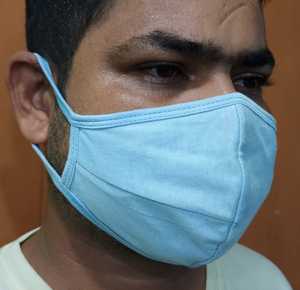 Muilti หน้ากากผ้าฝ้ายสีเปล่า3ชั้น,หน้ากากพร้อมช่องกรองใส่ง่ายและมีคุณภาพดีที่สุดผ้ามัสค์จากบังกลาเทศ - Product Image 6