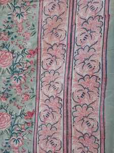 Housse de couette en tissu imprimé à la main en coton de luxe avec taie d'oreiller Ensemble de literie pour la maison Meubles de lit Couvre-lit Taille king Drap plat - Product Image 4