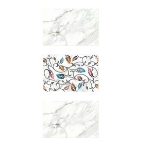 Couleur claire avec feuilles design décoratif carreaux muraux émaillés brillants 300x450mm - Product Image 6