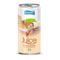 Jus de fruit pur, boisson gazeuse, OEM, 250 ml, canette en aluminium mince, prix du jus de fruit à la tamarin
