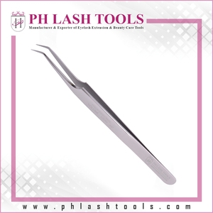 Pincettes en acier inoxydable pour l'extension de cils, pinces à épiler, pour le Volume, 10mm et 45 degrés, nouveau modèle - Product Image 2