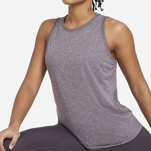 High Quality Custom Logo <b>Women's</b> Gym Training <b>Singlet</b> Knitted Fabric Fitness Tank Top - Product Image 1