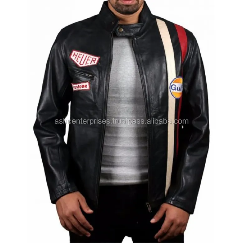 Customized leather jackette for men for latest design Fashion Style moto biker leather jacket