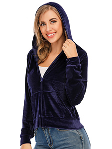 Hot Sale Custom Two Piece Set Tracksuit <b>Women</b> Crop Zip Hoodie <b>Joggers</b> Sweat Suits Velour 2 piece Sets Sweatsuit Tracksuit - Product Image 3