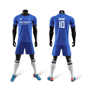 Uniformes de Fútbol Personalizados al por Mayor, Conjuntos de Camisetas de Fútbol de Alta Calidad para Hombre, Secado Rápido, 100% Poliéster, Impresión Digital, Cuello Alto - Product Image 1