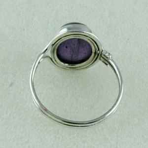 Pierre d'améthyste violette naturelle, argent Sterling 925, fournisseur de bijoux - Product Image 4