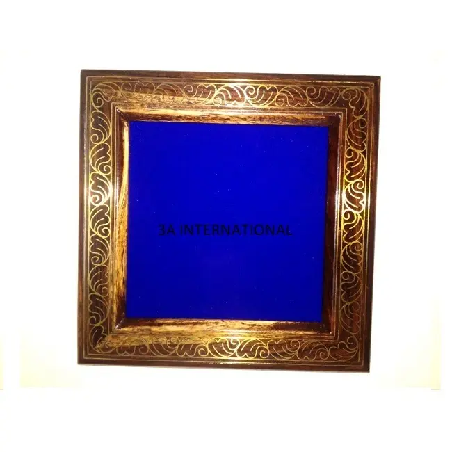 Top Trending Frame Luxury Royal Gold Plated Rectangular Shape Selected Photo Frame For Luxury Hotels Wall And Room
