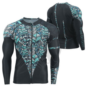 OEM <b>Design</b> <b>Compression</b> MMA Rash Guard <b>Shirt</b> Protection Long Sleeve Rash Guard for Men Breathable <b>Custom</b> Rash Guards - Product Image 1
