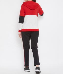 Conjunto de chándal MultiColor para mujer, ropa de calle de invierno, ropa de moda para correr, chándales de bloques de Color, nuevo estilo - Product Image 2