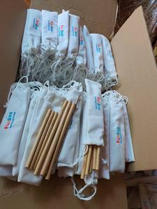 Pajita de bambú desechable ecológica, Pajita de bambú reutilizable con logotipo personalizado, venta al por mayor en Vietnam - Product Image 6