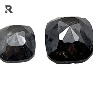 1,49 Quilates Gris Rosa Corte Cojín Forma Rústico Diamante Natural Par IGI Certificado Buen Corte - Product Image 4