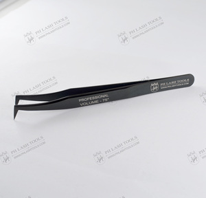 Pincettes professionnelles 75 degrés pour Extension de cils, pinces à épiler, Type L, pour étiquette privée, pincettes pour Volume et Isolation - Product Image 2