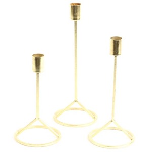 Chandelier en laiton à deux bougies - Product Image 1