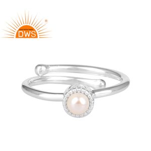 Vêtements de fête en argent fin solide, bague couronne ronde fantaisie, vente en gros, fabrication de bijoux pour filles, vente en gros - Product Image 1