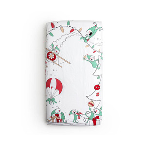 La meilleure vente de draps 100% coton biologique pour berceau de bébé avec la meilleure qualité du fournisseur indien - Product Image 1