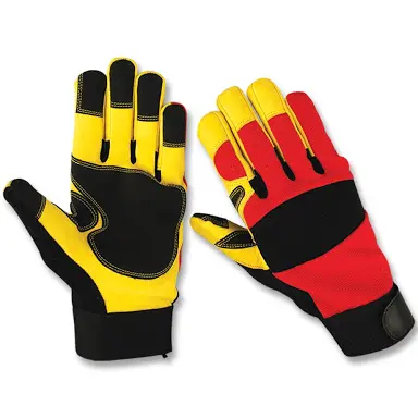 High quality wear-resistant non-slip mechanic work gloves gor engine shaft lathe machine