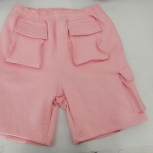 Shorts cargo classiques en tricot coupe décontractée 100 % coton, vêtements de sport décontractés pour l'extérieur, multicolores, respirants, en toile, taille élastique - Product Image 1