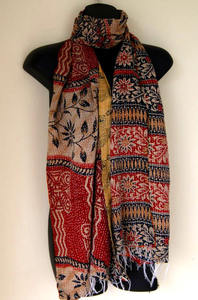 Different Types of Silk Kantha Stole <b>Scarf</b> Wholesale - Product Image 3