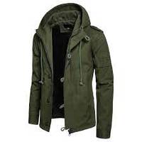 Personnalisation Veste d'extérieur d'hiver classique avec capuche en coton respirant Vestes pour hommes de grande taille