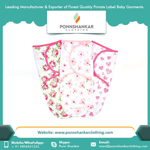 Eco-Friendly <b>Baby</b> Swaddle Wrap 100% Cotton <b>Baby</b> Swaddle <b>Blanket</b> Comfortable <b>Baby</b> Swaddle - Product Image 5