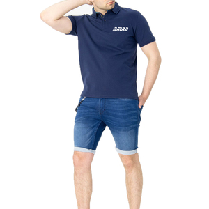Polo de media manga para hombre, pantalones cortos bordados con logotipo personalizado, en oferta - Product Image 6