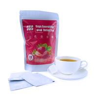 Thé de désintoxication à base de plantes chinoises pour le nettoyage du côlon à la fraise pour rester en forme Complément alimentaire pour hommes et femmes