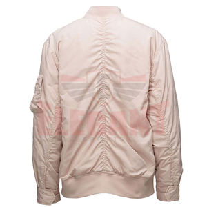 Blouson bombardier en Nylon kaki pour hommes, léger, doublure en cachemire, Design personnalisé, offre spéciale - Product Image 2