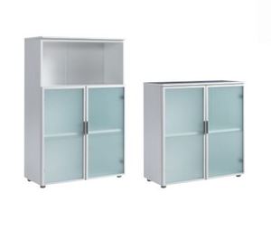 BUROART SYSTEM M7 Librería de oficina modular moderna y archivador 240x40x127H Escritorios comerciales convertibles de madera duraderos para el hogar - Product Image 6