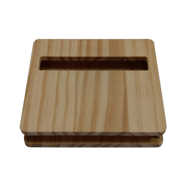 Eco-Friendly Wooden Phone Stand 22mm Thick Passive Loudspeaker Amplifier Coaxial Input No Electricity Required