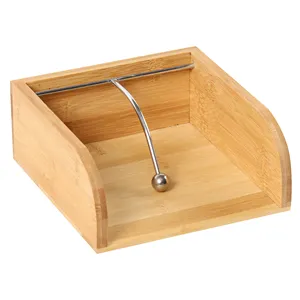 Высококачественный деревянный держатель для салфеток прямоугольной формы, держатель для салфеток для гостиничных ресторанов и обеденного стола для свадебного стола