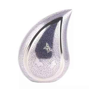 Urnes de crémation en forme de goutte d'eau, pour cendres humaines, pour enfants et adultes, en laiton fini, pour souvenirs martelés, pour cendres humaines - Product Image 2