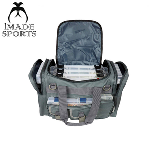 Sac de pêche en nylon polyvalent pour leurres et cannes à pêche avec poignée et options de transport à l'épaule pour l'extérieur - Product Image 4