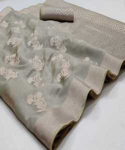 Sari en soie imprimée - Product Image 4