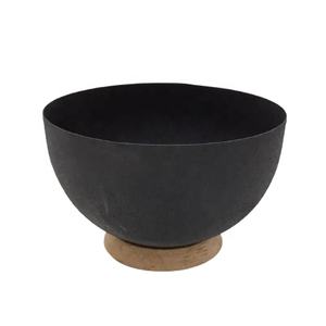 Vente en gros de vaisselle en aluminium design moderne en vrac faite à la main F354 laiton finition EPL couleur or bol à fruits bol de service en métal - Product Image 2