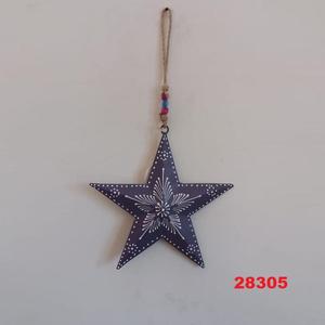 กระดิ่งตกแต่งคริสมาสต์รูปดาวสีม่วงตกแต่งต้นคริสต์มาสกระดิ่งลมสำหรับตกแต่งสวนกลางแจ้ง - Product Image 1
