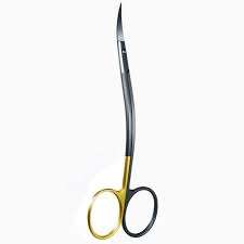 Ciseaux dentaires à double courbure en acier inoxydable de qualité industrielle Lagrange 5,5 pouces pour l'utilisation de la broderie - Instruments TC - Product Image 4