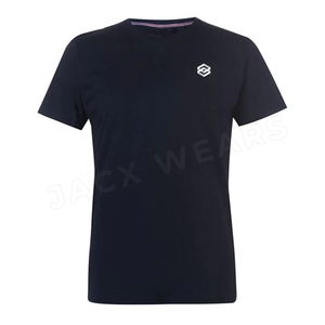 Camiseta deportiva sin costuras de poliéster/algodón de punto ajustada personalizada para hombre - Product Image 1