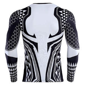 Camiseta Deportiva de Manga Larga para Hombre, Protección Solar UPF 50, Impresión por Sublimación, Personalizada, para MMA, Surf, Compresión, Talla Grande, para Toda Temporada - Product Image 3