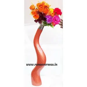 אלומיניום מודרני פרח אגרטל עם מנופף עיצוב אמייל צבע עבור בית סלון דקור