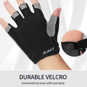 Gants de course à demi-doigts à la mode pour hommes Équipement de cyclisme respirant avec service OEM de qualité - Product Image 3