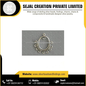 Boucles d'oreilles pendantes ovales en argent Sejal Creation SF14, bijoux fantaisie au design unique, vente chaude - Product Image 4