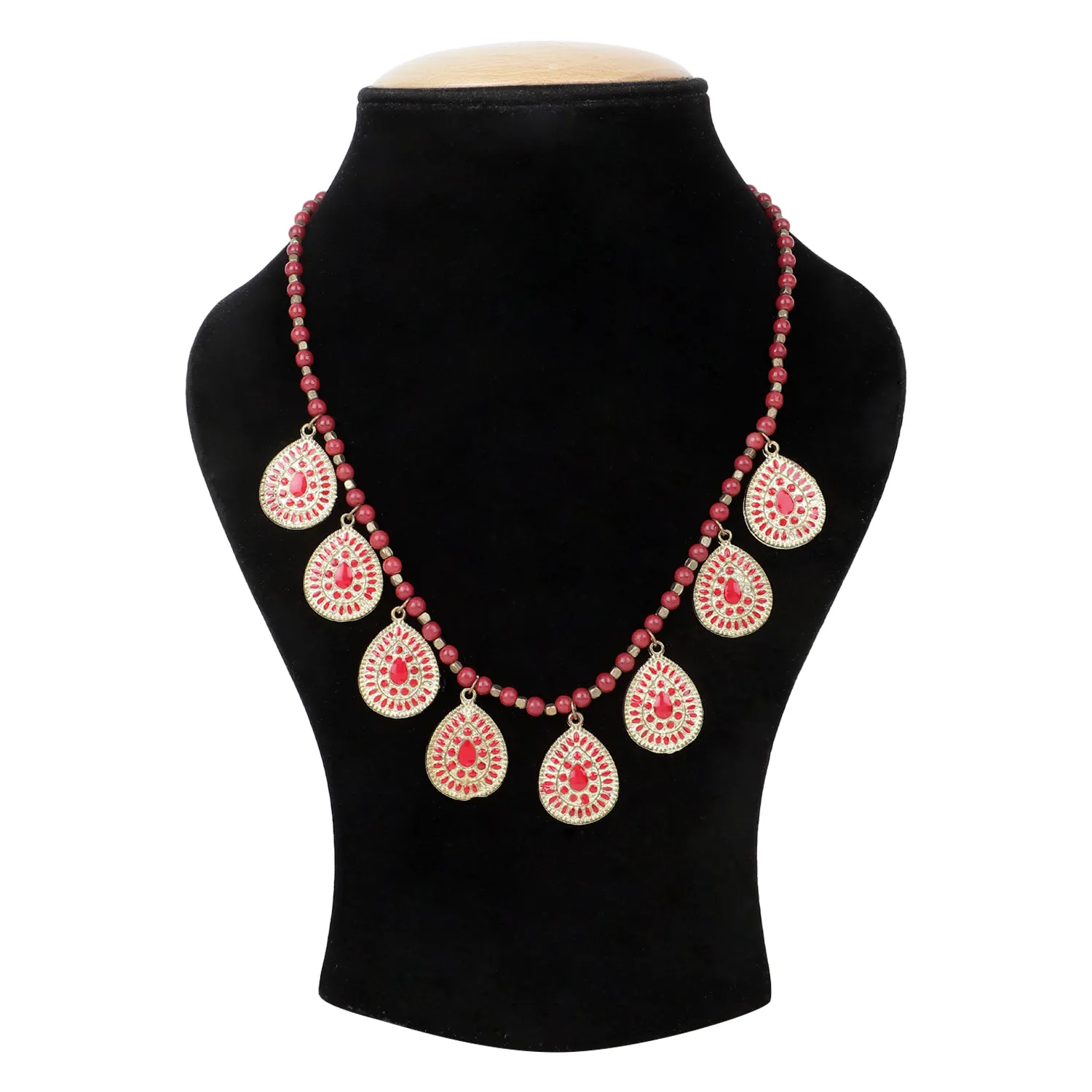 2022 Thời Trang Cao Bán Buôn Làm Bằng Tay Móc Hạt Giống Hạt Thời Trang Nhiều Màu Necklace Earrings Set Đồ Trang Sức Nhân Tạo