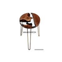 Grande Table en époxy de grande taille, nouveau Design de décoration de forme ronde, Table multicolore de grande taille